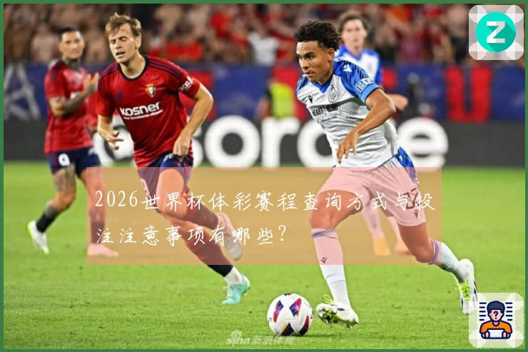 2026世界杯体彩赛程查询方式与投注注意事项有哪些?